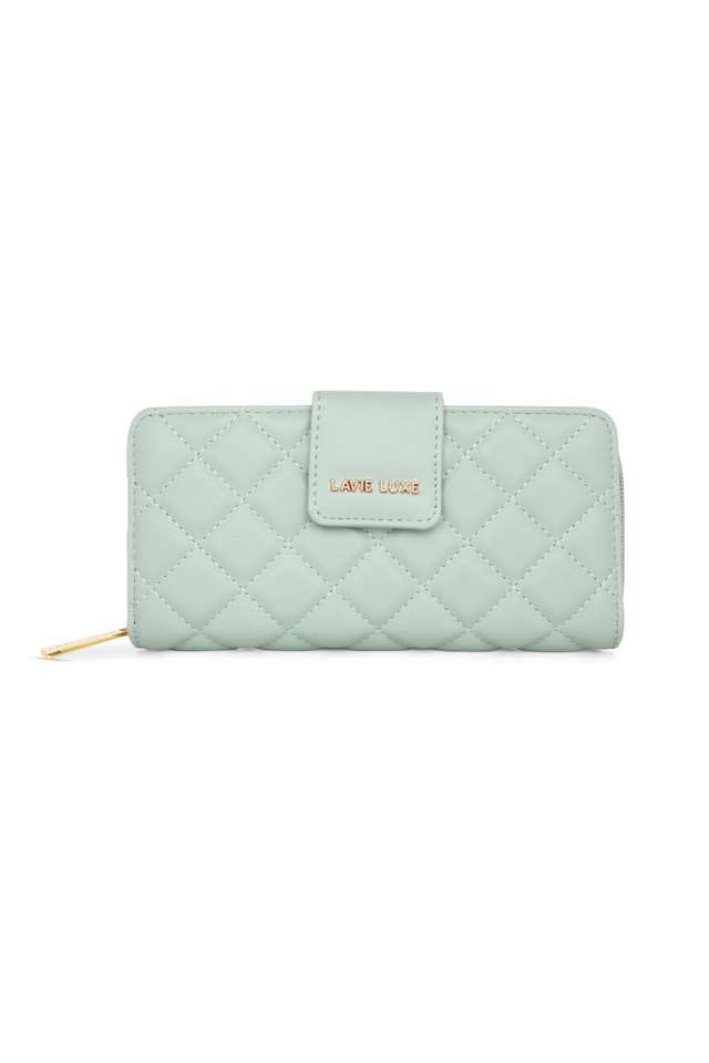 Zipper-Diamond-PU-Women-s-Casual-Wear-Wallet