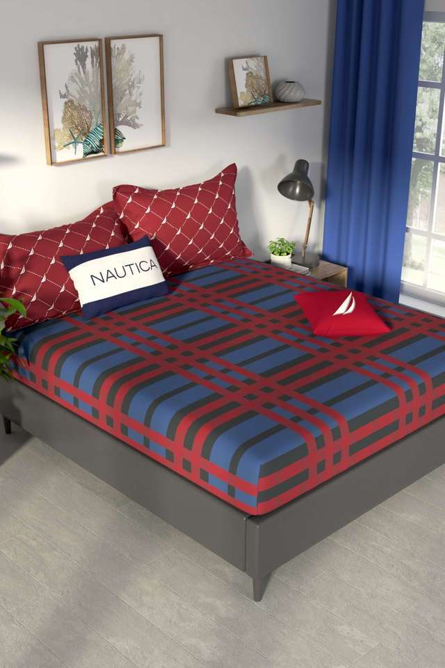 Pacific-Coast-100--Premium-Cotton-King-Bedsheet-With-2-Pillow-Covers