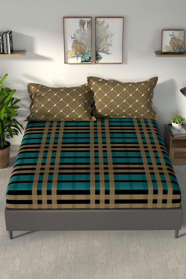 Pacific-Coast-100--Premium-Cotton-King-Bedsheet-With-2-Pillow-Covers