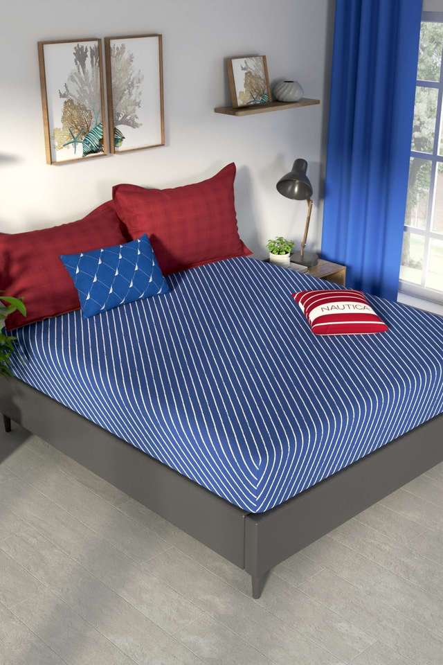 Pacific-Coast-100--Premium-Cotton-King-Bedsheet-With-2-Pillow-Covers