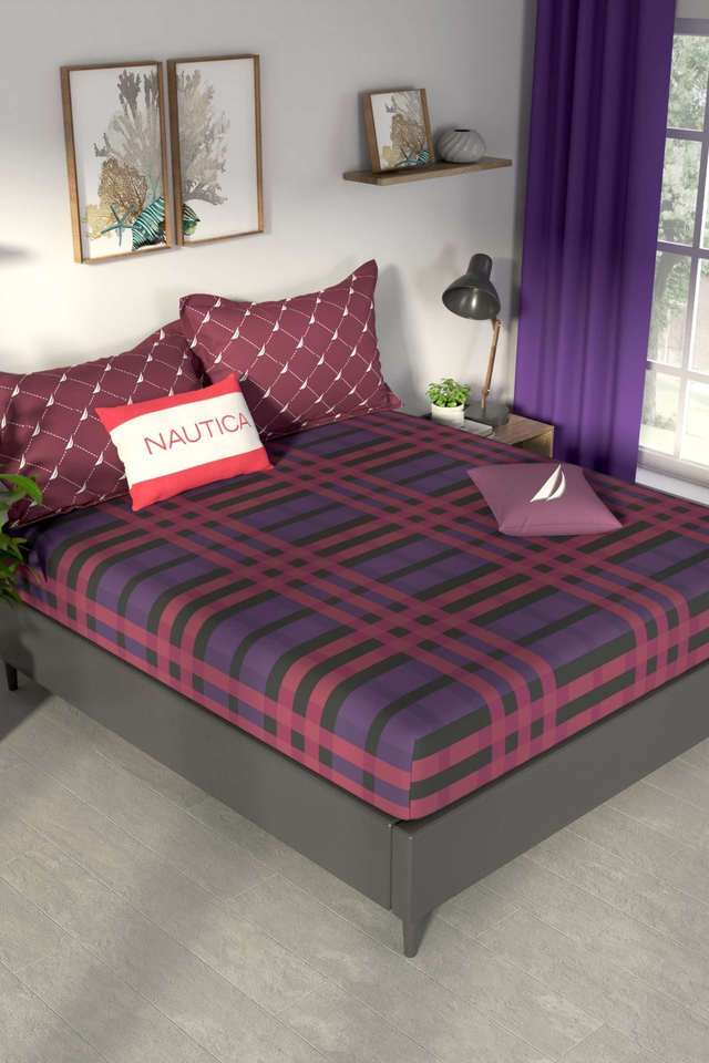 Pacific-Coast-100--Premium-Cotton-King-Bedsheet-With-2-Pillow-Covers