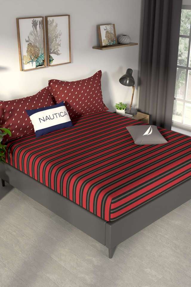 Pacific-Coast-100--Premium-Cotton-King-Bedsheet-With-2-Pillow-Covers