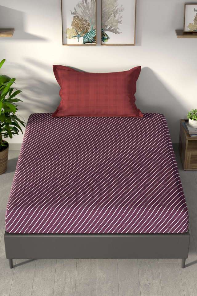 Pacific-Coast-100--Premium-Cotton-Single-Bedsheet-With-1-Pillow-Cover