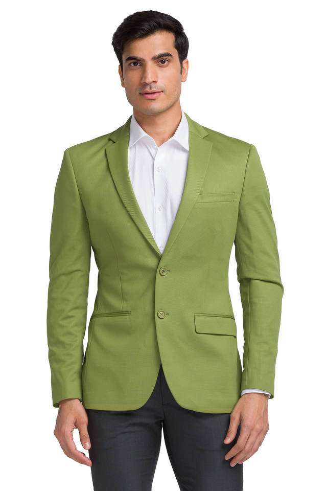 Structured-Polyester-Blend-Slim-Fit-Men-s-Casual-Blazer