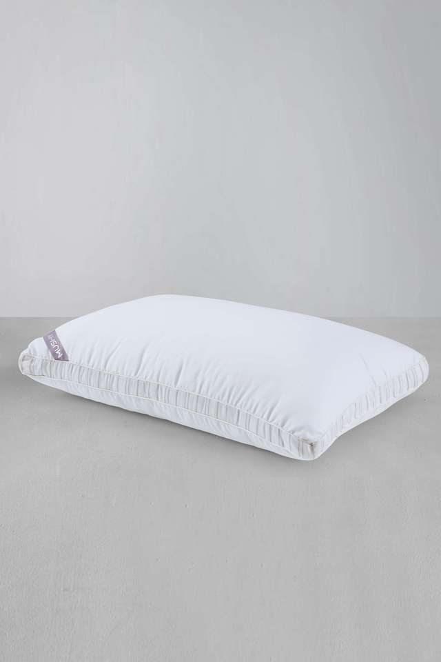 Microfiber-Mushy-President-Pillow-For-Sleeping-&-Neck-Pain-Relief-Suitable-For-Back-Sleeper---Set-Of-1-(55-x-86-Cm -White)