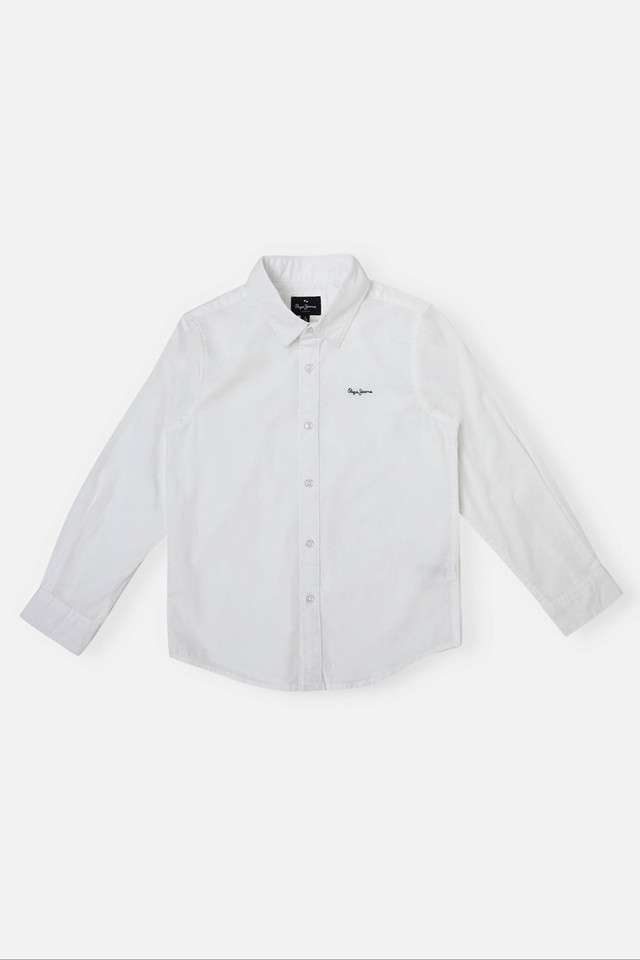 Solid-Cotton-Collared-Boys-Shirt