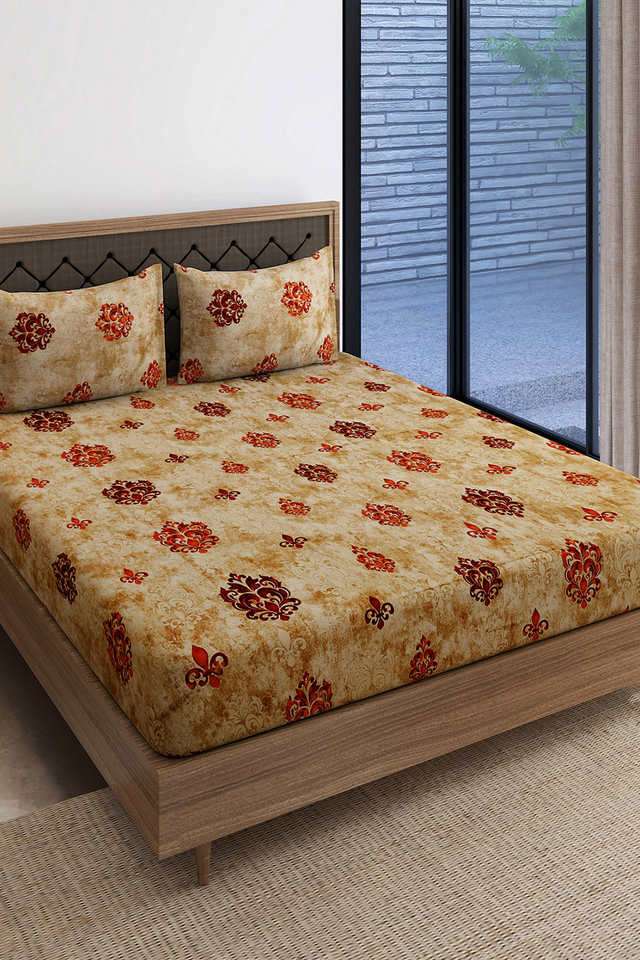 Prakriti-180-TC-Poly-Cotton-Floral-Super-King-Double-Bedsheet-Pack-of-3