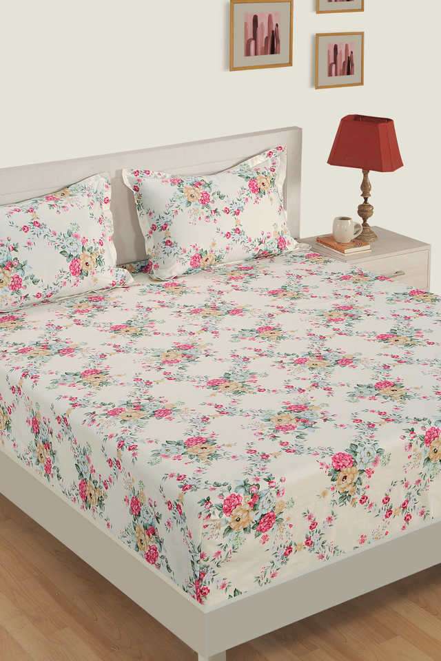 Prakriti-180-TC-Poly-Cotton-Abstract-Super-King-Double-Bedsheet-Pack-of-3