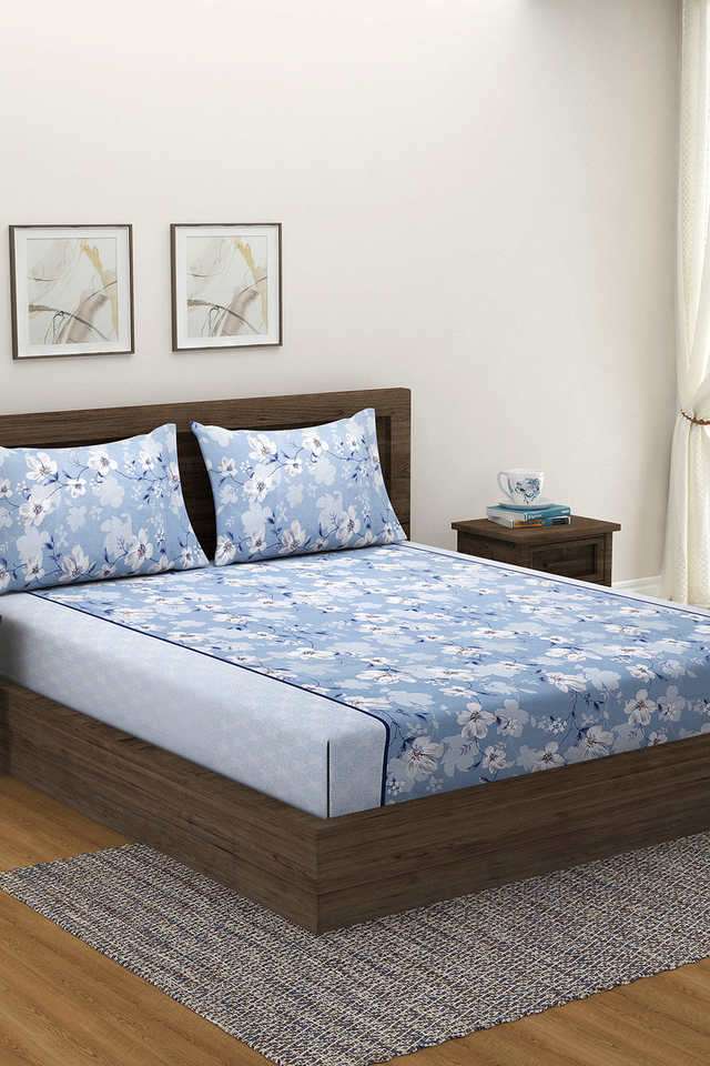 Precious-Pearl-300-TC-Cotton-Floral-King-Double-Bedsheet-Pack-of-3