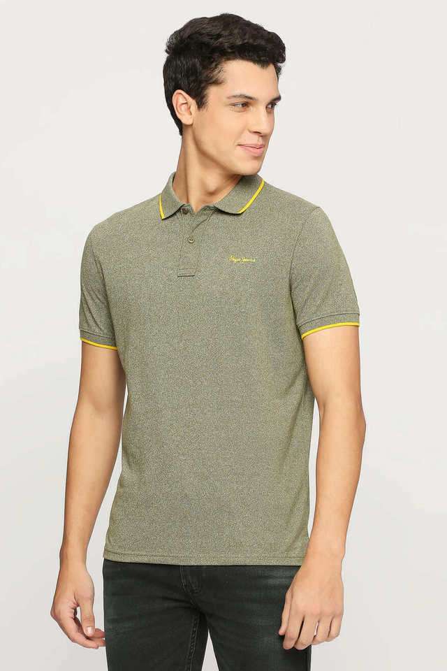 Solid-Polyester-Polo-Men-s-T-Shirt