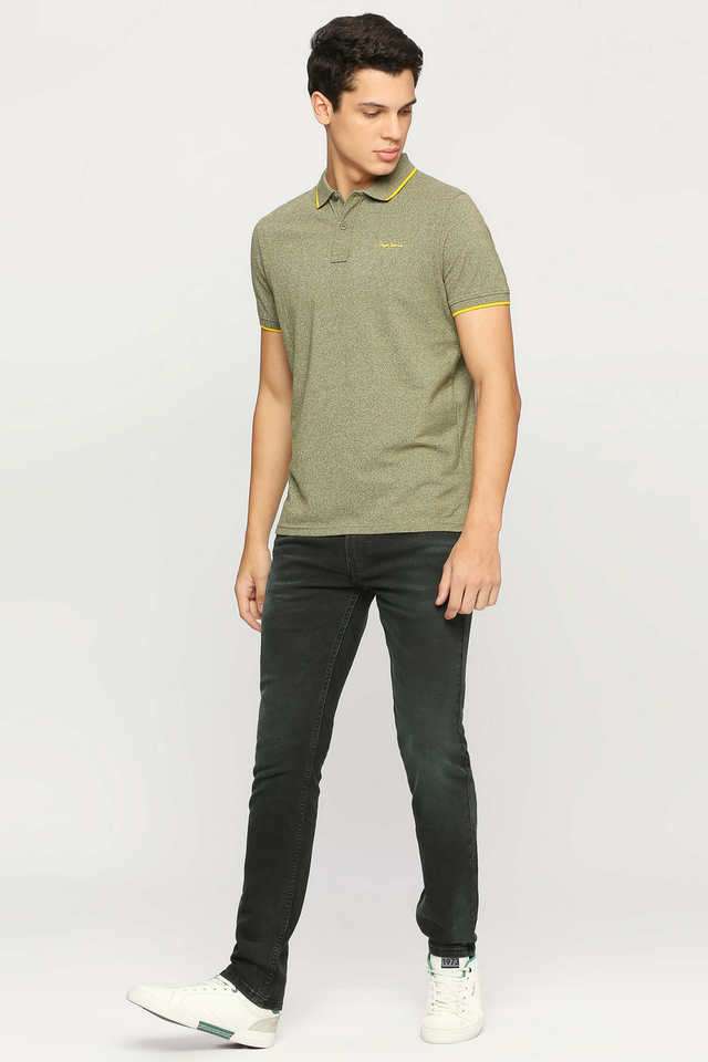 Solid-Polyester-Polo-Men-s-T-Shirt