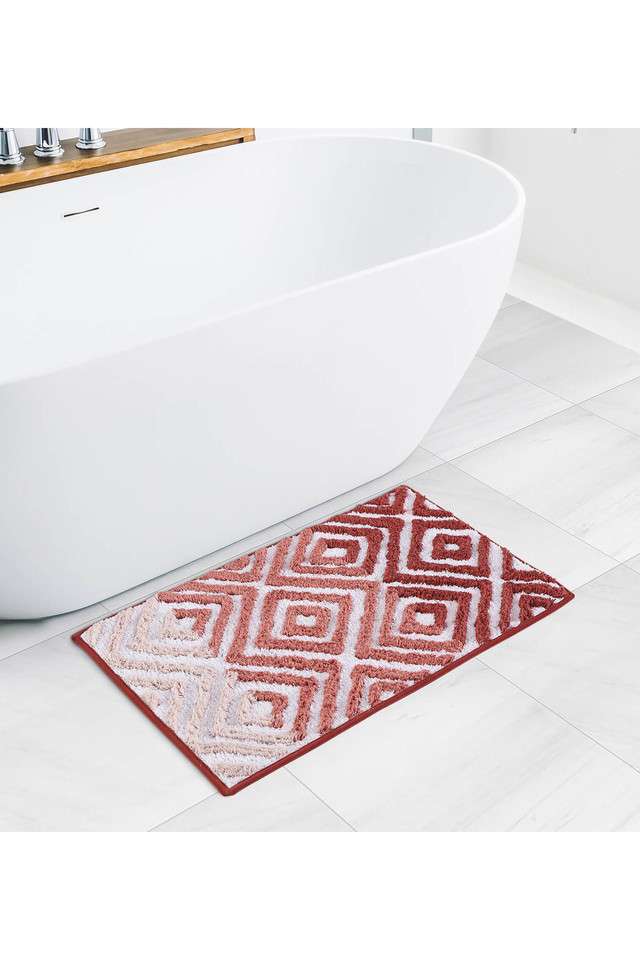Quick-Dry-Anti-Skid-Bath-Mat -Red