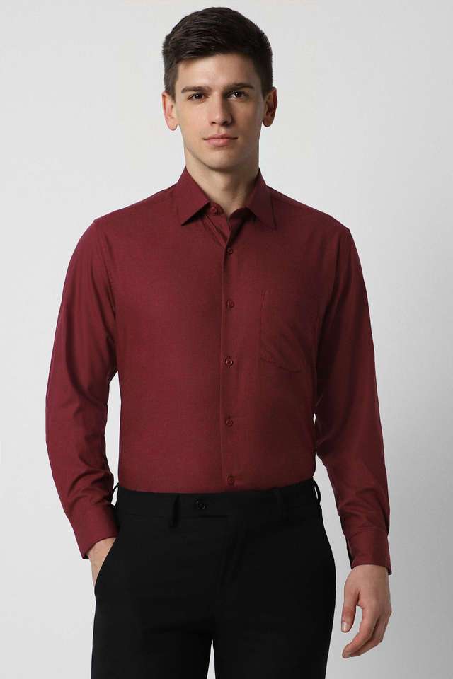 Solid-Cotton-Regular-Fit-Men-s-Formal-Shirt