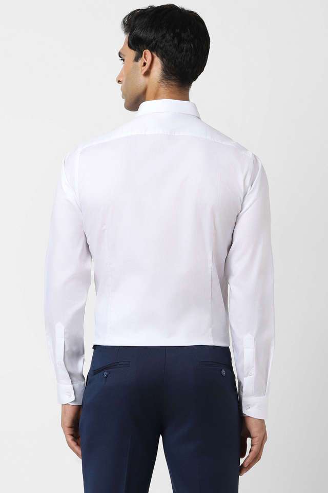 slim fit dress slacks Cronbie Long Sleeve Stain Shield Solid Shirt