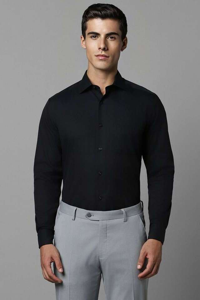 Solid-Cotton-Regular-Fit-Men-s-Formal-Shirt