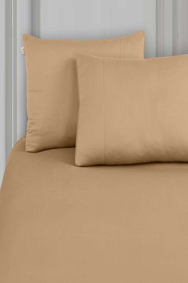 Madison-Avenue-Cotton-with-Light-Silky-and-Sateen-Sheets-400-Thread-Count-Super-King-Size-Bedsheet-with-2-Pillow-Cover---Caramel