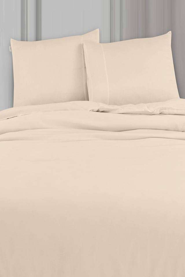 Madison-Avenue-Cotton-with-Light-Silky-and-Sateen-Sheets-400-Thread-Count-Super-King-Size-Bedsheet-with-2-Pillow-Cover---Gold