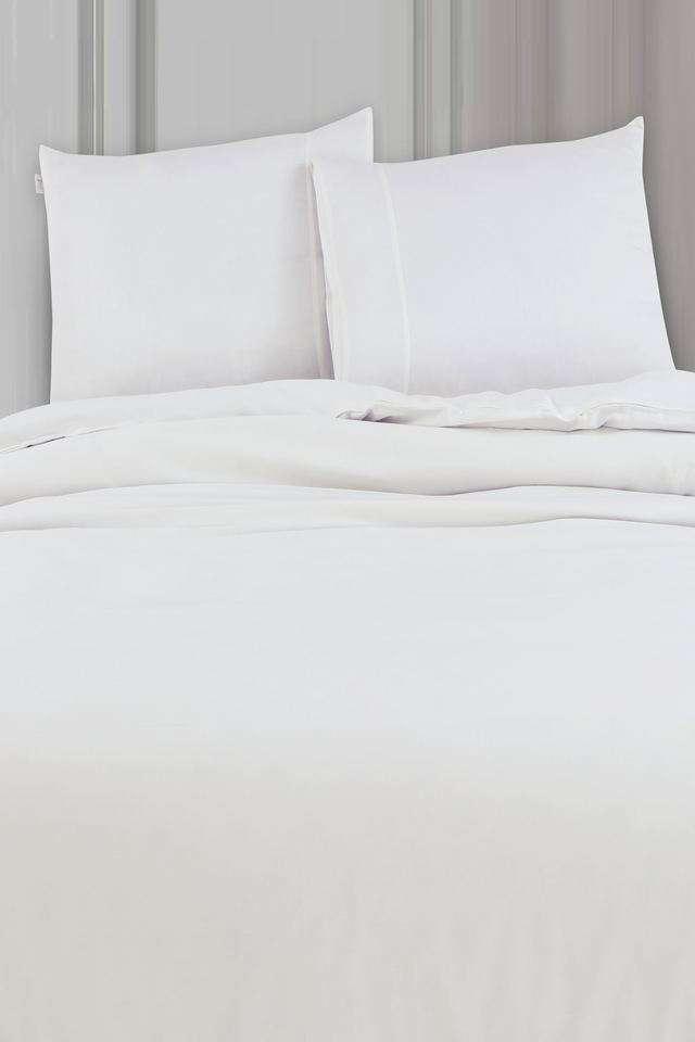 Madison-Avenue-Cotton-with-Light-Silky-and-Sateen-Sheets-400-Thread-Count-Super-King-Size-Bedsheet-with-2-Pillow-Cover---Off-White