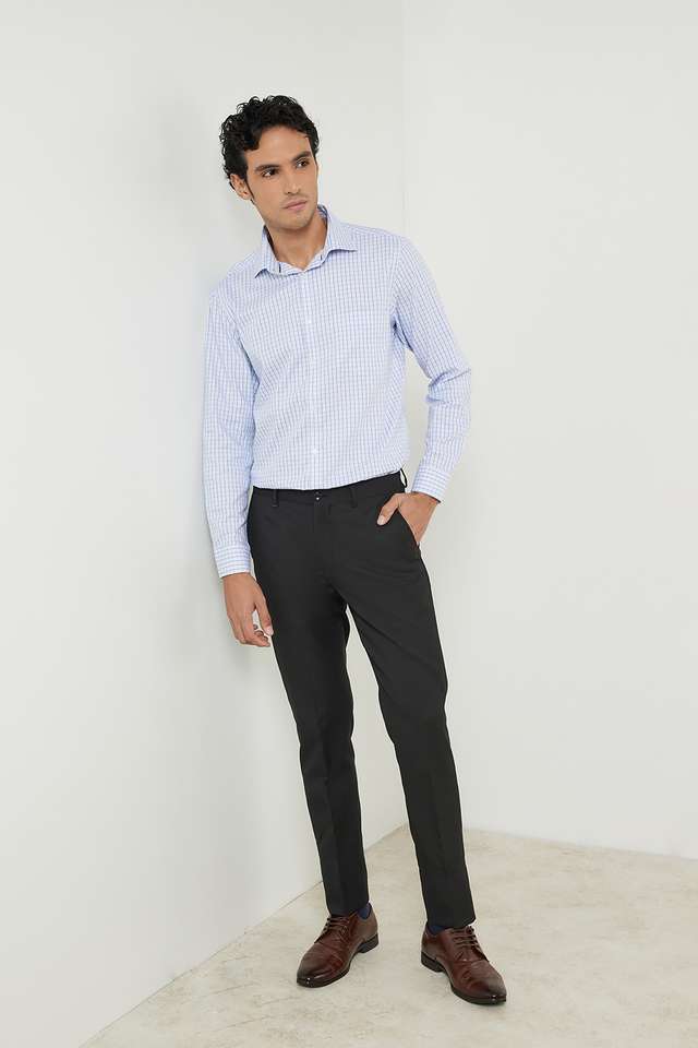 Checks-Cotton-Slim-Fit-Men-s-Work-Wear-Shirt