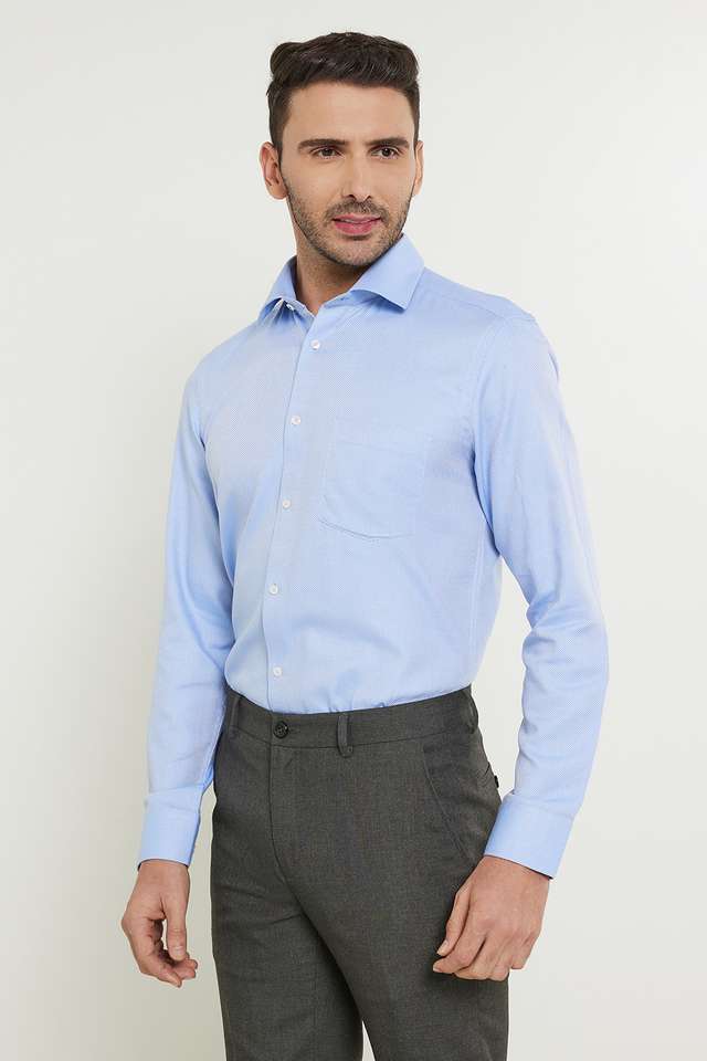 Dobby-Cotton-Slim-Fit-Men-s-Work-Wear-Shirt