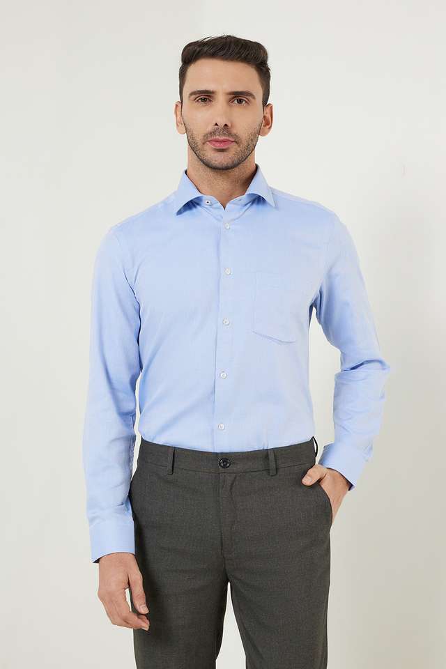 Dobby-Cotton-Slim-Fit-Men-s-Work-Wear-Shirt