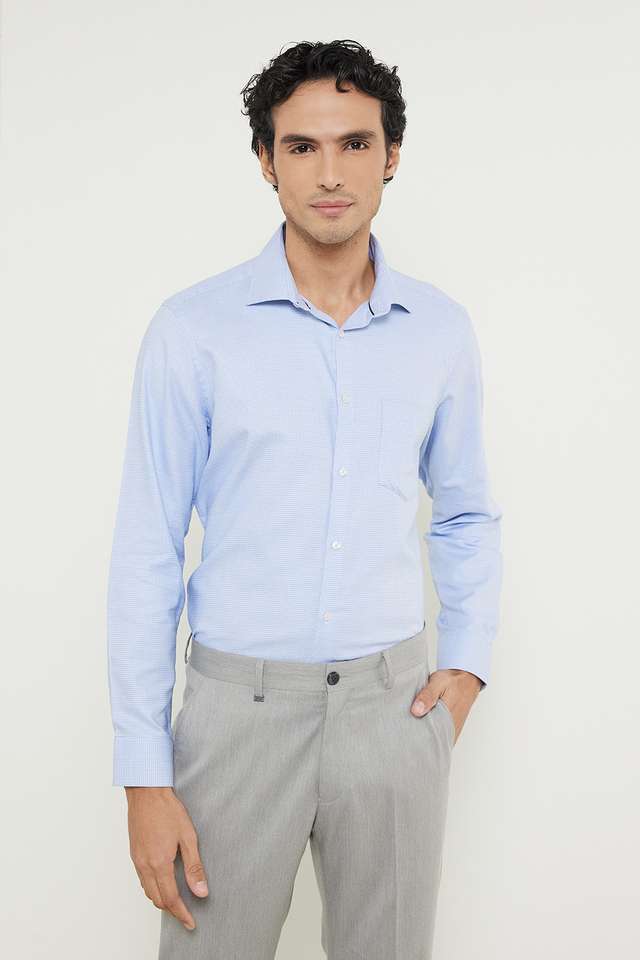 Dobby-Cotton-Slim-Fit-Men-s-Work-Wear-Shirt