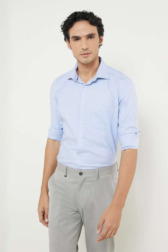 Dobby-Cotton-Slim-Fit-Men-s-Work-Wear-Shirt