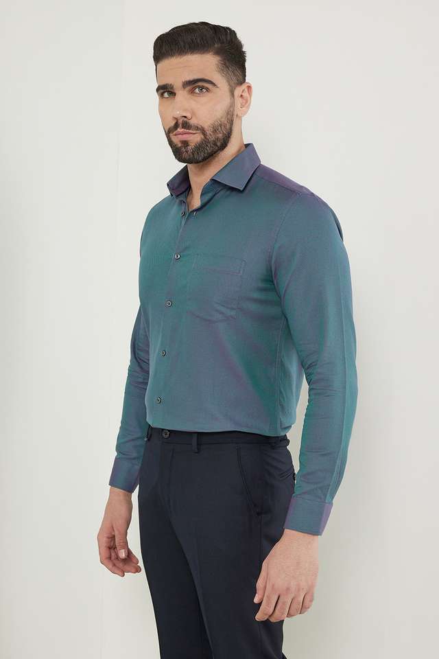 Dobby-Cotton-Slim-Fit-Men-s-Work-Wear-Shirt