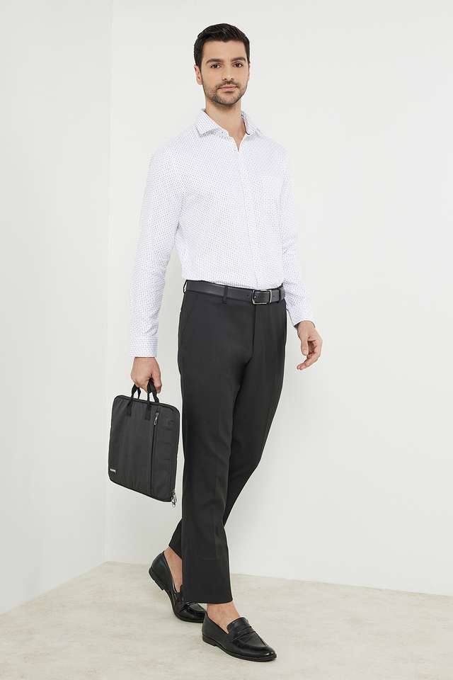 Printed-Cotton-Slim-Fit-Men-s-Work-Wear-Shirt