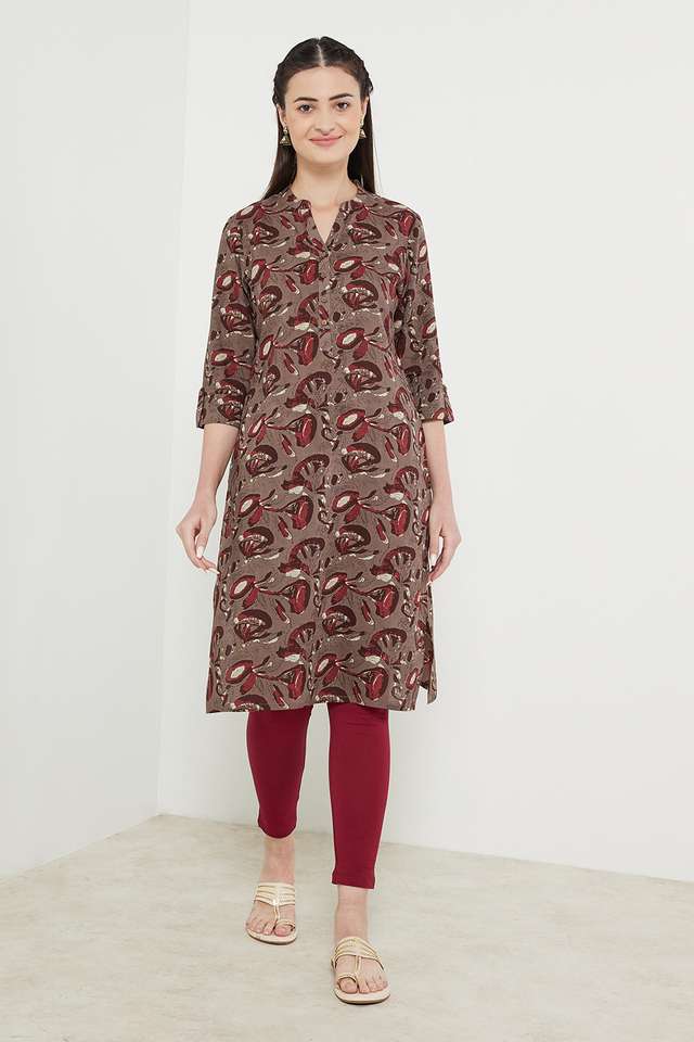 Printed-Rayon-Mandarin-Women-s-Kurta