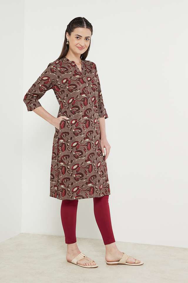 Printed-Rayon-Mandarin-Women-s-Kurta