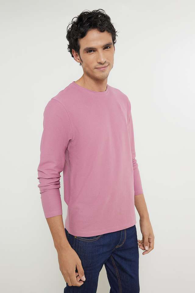 Solid-Cotton-Crew-Neck-Men-s-T-Shirt