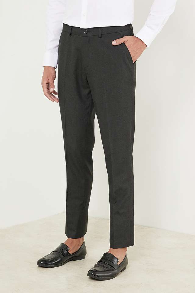 Solid-Polyester-Viscose-Slim-Fit-Men-s-Formal-Trousers