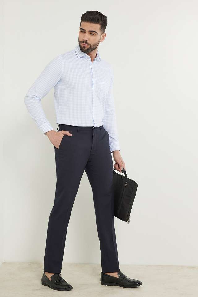 Solid-Polyester-Viscose-Slim-Fit-Men-s-Formal-Trousers