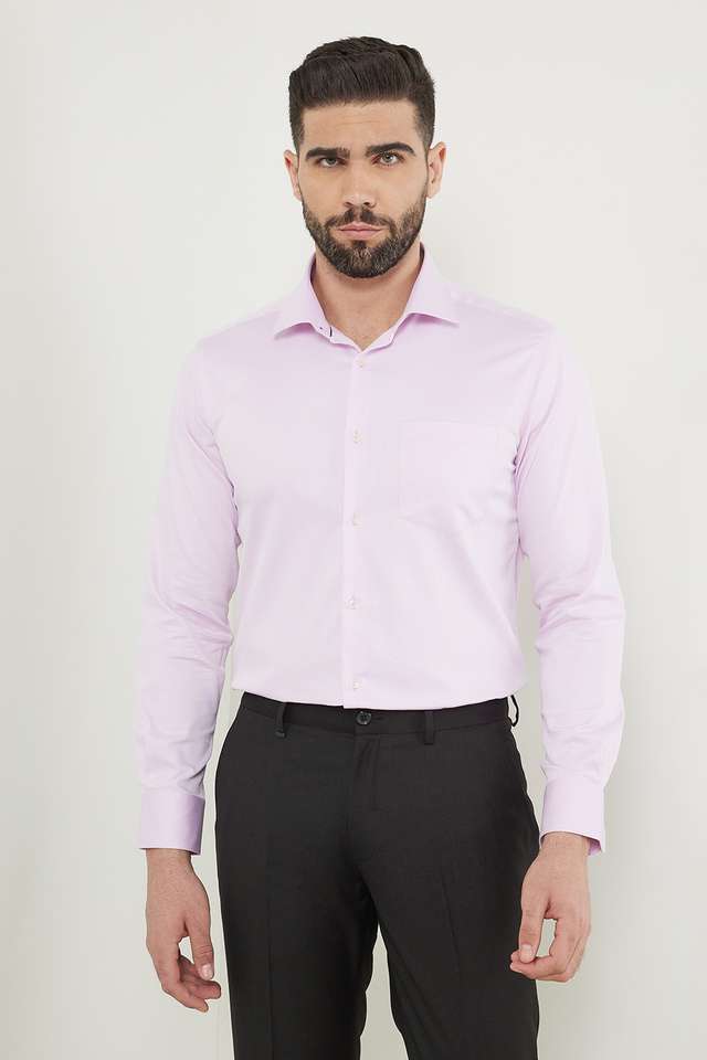 Textured-Cotton-Slim-Fit-Men-s-Work-Wear-Shirt