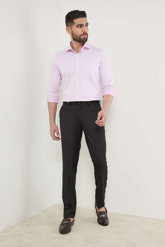 Textured-Cotton-Slim-Fit-Men-s-Work-Wear-Shirt