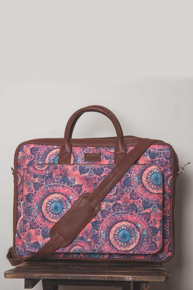 Zipper-Closure-Jute-Women-s-Formal-Wear-Laptop-Bag