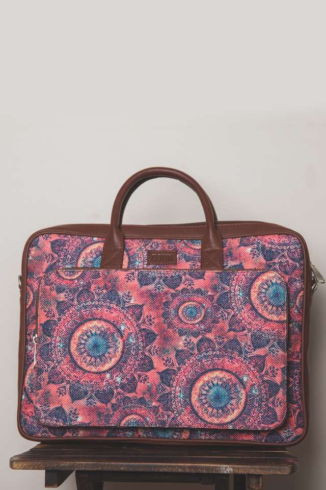Zipper-Closure-Jute-Women-s-Formal-Wear-Laptop-Bag