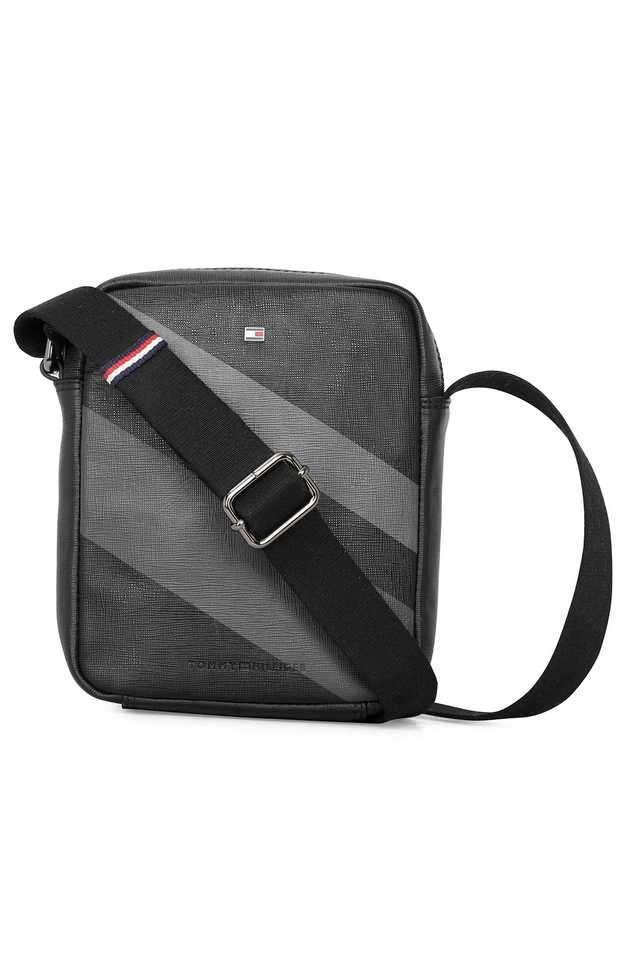 Men-Leather-Zipper-Closure-Vertical-Crossbody-Bag