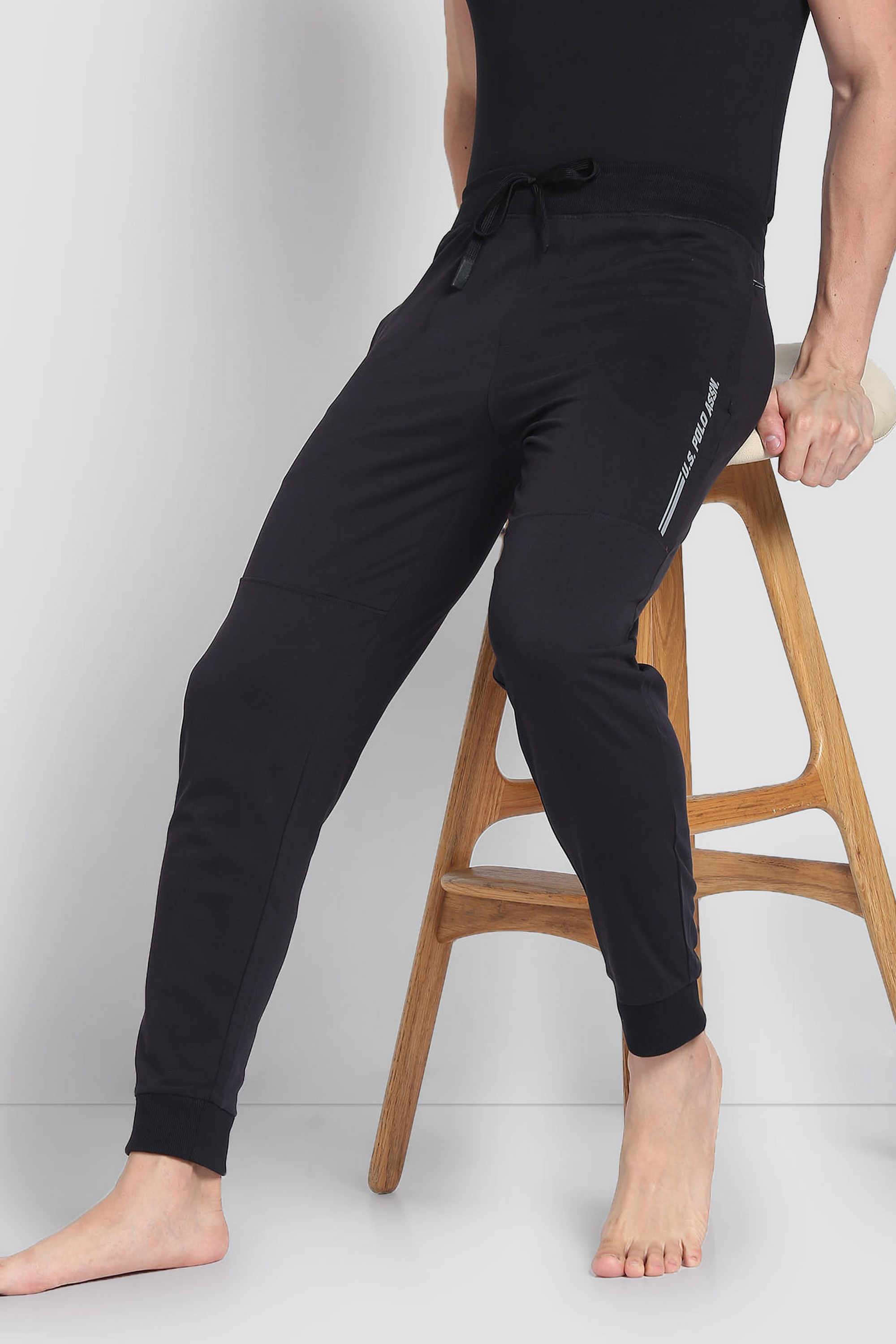 Solid-Blended-Fabric-Regular-fit-Men-s-Joggers