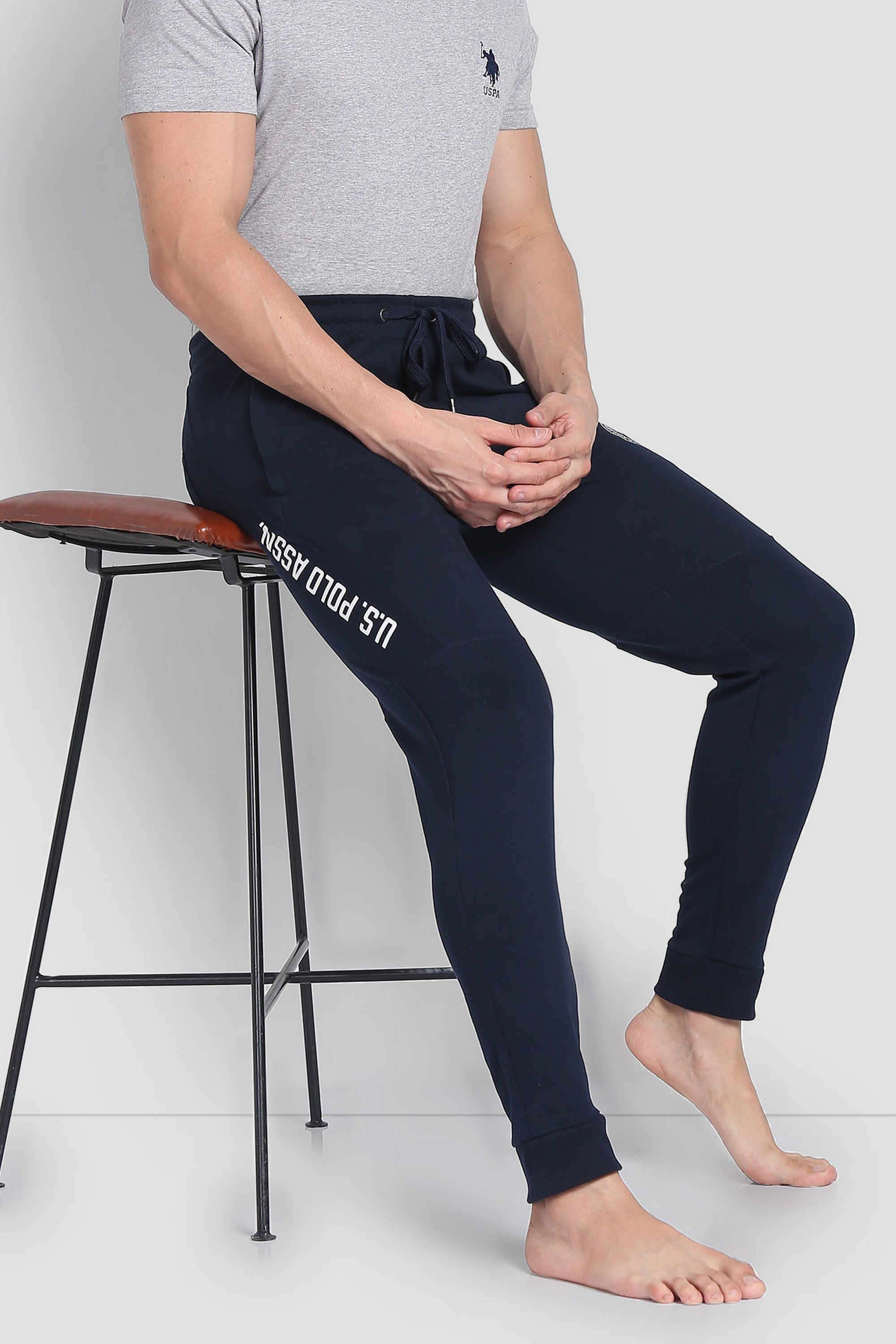 Solid-Blended-Fabric-Regular-fit-Men-s-Joggers