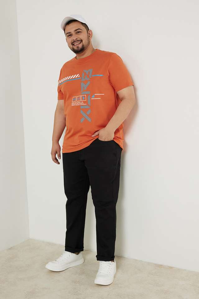 Plus-Size-Graphic-Cotton-Crew-Neck-Men-s-Tee