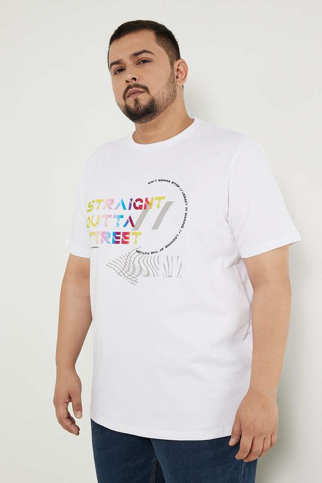 Plus-Size-Graphic-Cotton-Crew-Neck-Men-s-Tee