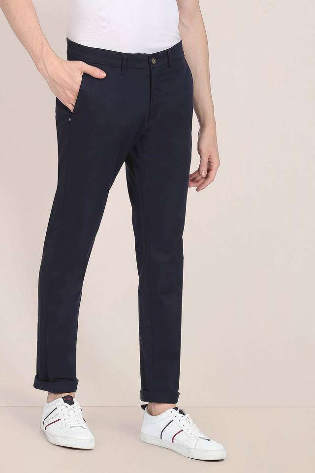 Solid-Cotton-Slim-Fit-Men-Trousers