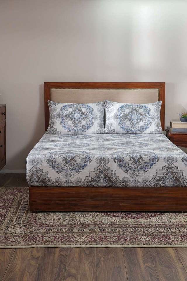 Vintage-Utopian-Regan-Excessive-Extreme-Blue-King-Bed-Sheet-With-Pillow-Case