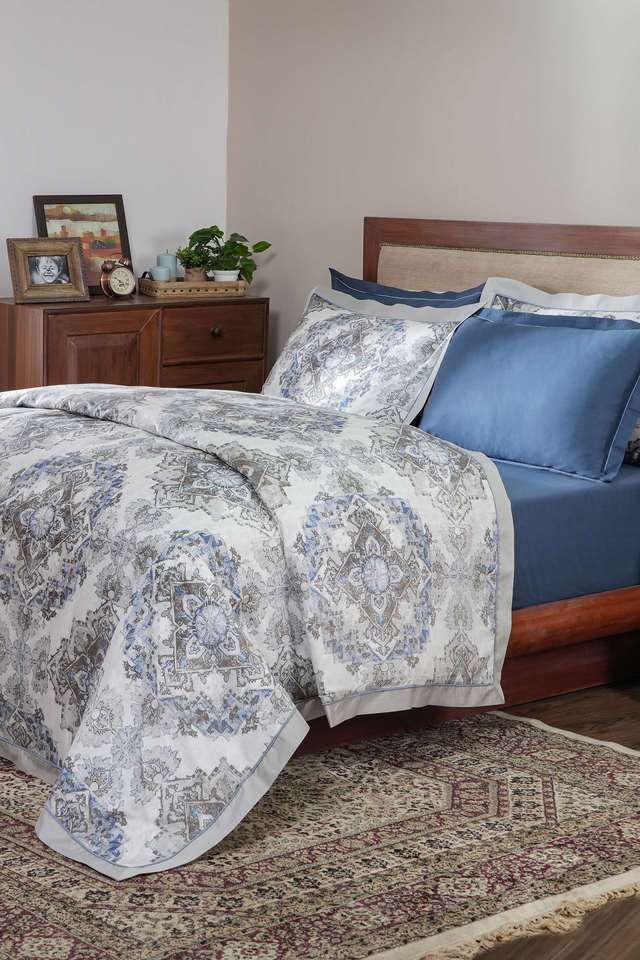 Vintage-Utopian-Regan-Excessive-Extreme-Blue-Double-Duvet-Cover-With-Pillow-Case