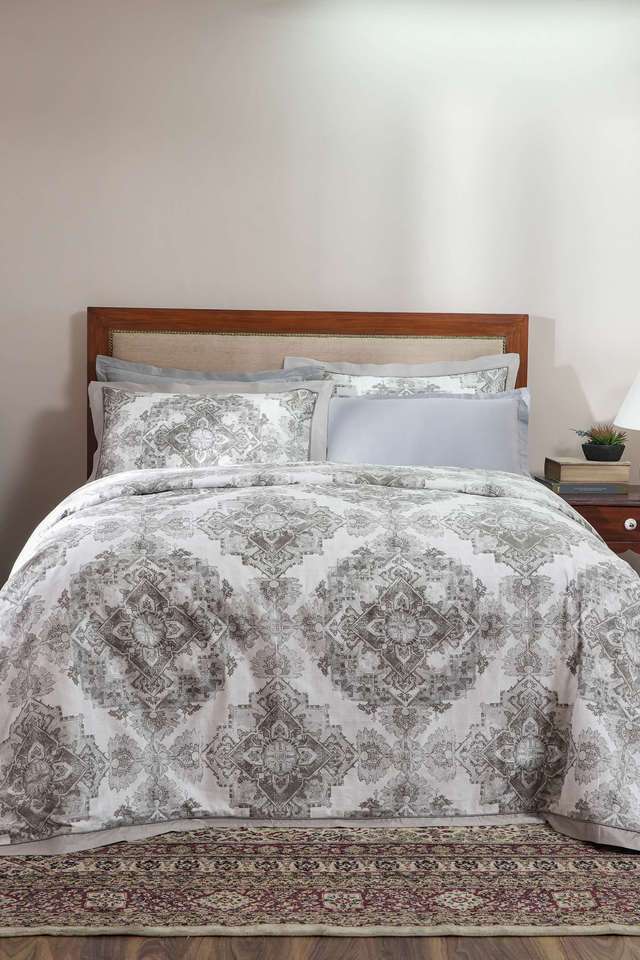 Vintage-Utopian-Regan-Excessive-Extreme-Grey-Double-Duvet-Cover-With-Pillow-Case