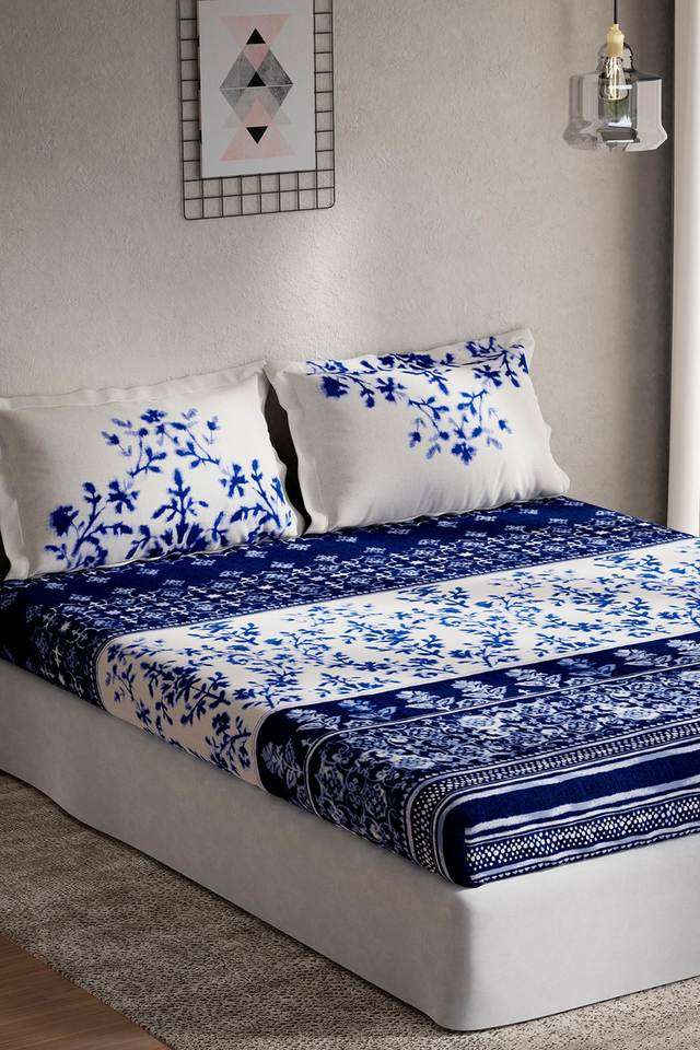 145-TC-Cotton-Classic-King-Double-Bedsheet-with-2-Pillow-Covers