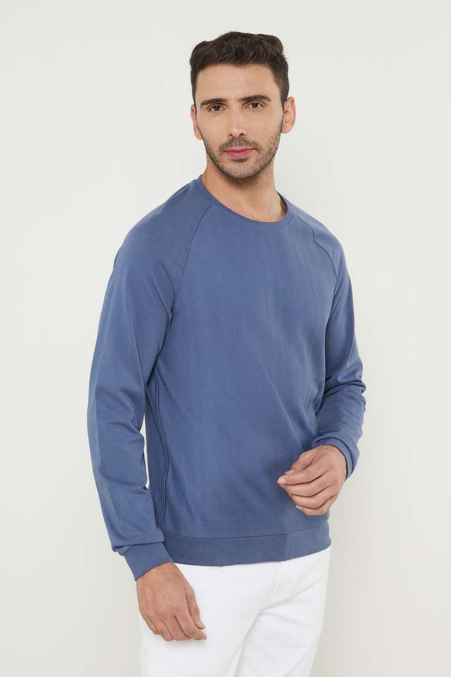 Solid-Blended-Fabric-Regular-Fit-Men-T-Shirt