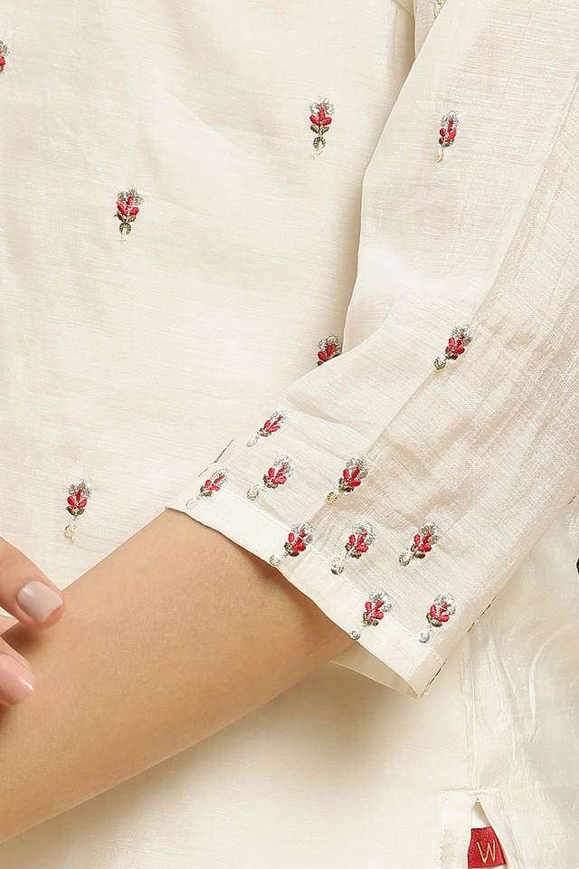 Solid-Calf-Length-Viscose-Woven-Women-s-Kurta-Set